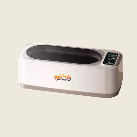 Pro-Grade Ultrasonic UV Cleaner: Restore Sparkle to Jewelry, Glasses & Retainers ✨👓